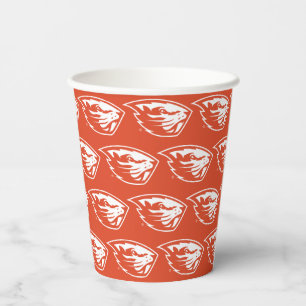 Gobelets En Papier Oregon State Beavers Tête de castor