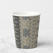 Gobelets En Papier Ornamental Traditional Paisley design (Gauche)