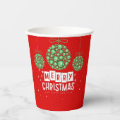 Gobelets En Papier Ornement de Noël (Recto)