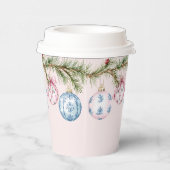 Gobelets En Papier Ornements rose et bleu (Droite)