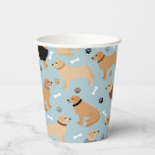 Gobelets En Papier Os et pattes d'or (Verso)