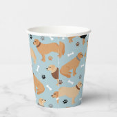 Gobelets En Papier Os et pattes d'or (Droite)