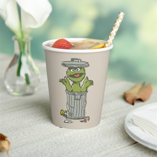 Gobelets En Papier Oscar the Grouch Vintage (Insitu)