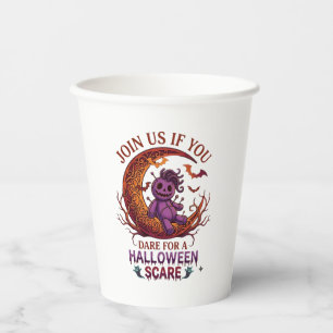 Gobelets En Papier Osez Halloween Épouvante Violet Poupée Vaudou Croi