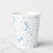 Gobelets En Papier Où les choses sauvages Blue Floral (Verso)