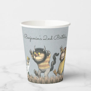 Gobelets En Papier Où les choses sauvages sont des tasses de papier d