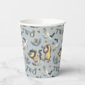 Gobelets En Papier Où les choses sauvages sont l'anniversaire (Gauche)