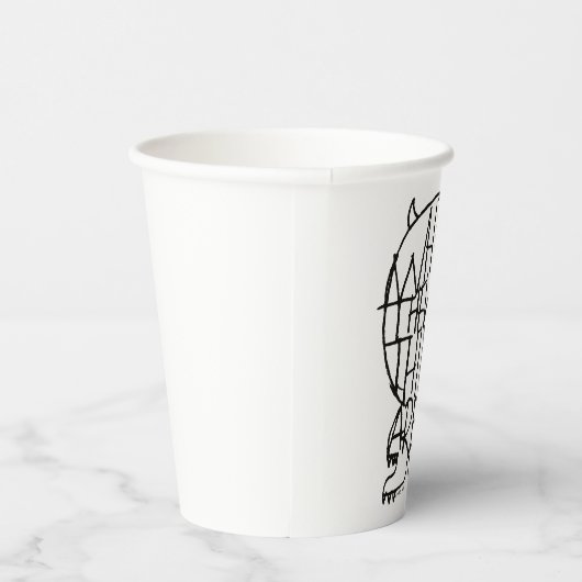 Gobelets En Papier Où sont les choses sauvages | Croquis par objet sa (Droite)