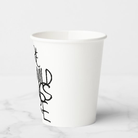 Gobelets En Papier Où sont les choses sauvages | manuscrit (Gauche)