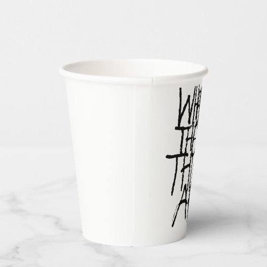 Gobelets En Papier Où sont les choses sauvages | manuscrit (Droite)