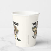 Gobelets En Papier Où sont les monstres ? Personnages et logo (Droite)