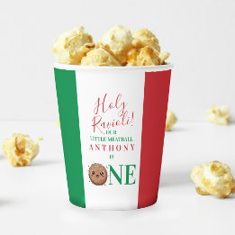 Gobelets En Papier Our Little Meatball is Turning One Birthday Party 