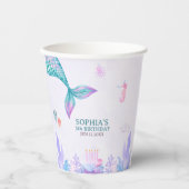 Gobelets En Papier Our Little Mermaid Birthday Party  (Recto)