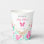 Gobelets En Papier Our Lovely One Baby Shower (Verso)