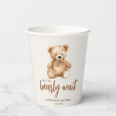 Gobelets En Papier Ours blanc mignon (Verso)