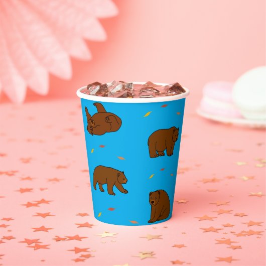 Gobelets En Papier Ours Brown (Insitu)