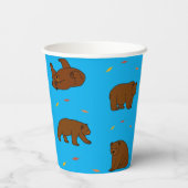 Gobelets En Papier Ours Brown (Verso)