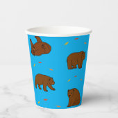 Gobelets En Papier Ours Brown (Recto)