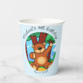 Gobelets En Papier Ours dans les prairies (Recto)