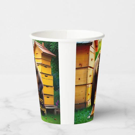 Gobelets En Papier Ours de ruche (Gauche)