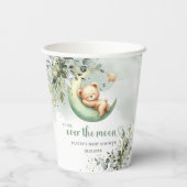 Gobelets En Papier Ours en peluche du feuillage de Boho eucalyptus au (Verso)