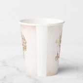 Gobelets En Papier Ours en peluche moderne Aquarelle bébé doucheCoupe (Droite)