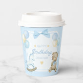 Gobelets En Papier Ours En Teddy Et Cheval Rocheux (Verso)