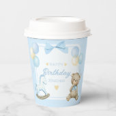 Gobelets En Papier Ours En Teddy Et Cheval Rocheux (Recto)