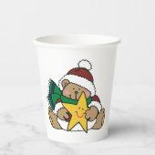 Gobelets En Papier Ours étoile (Recto)