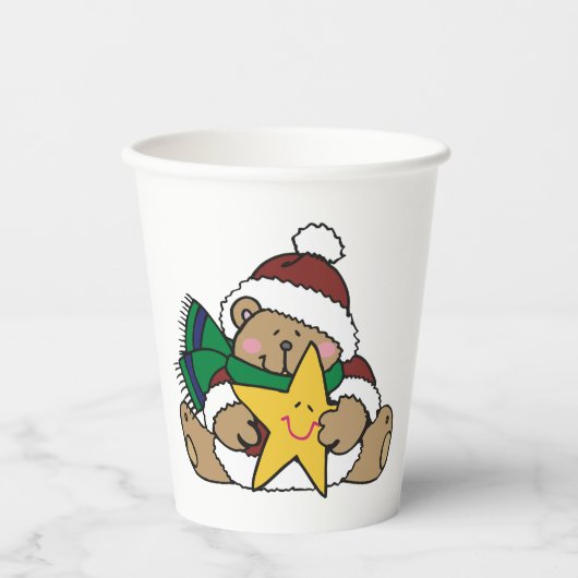 Gobelets En Papier Ours étoile (Recto)