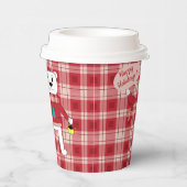 Gobelets En Papier Ours polaire avec lanterne | Rouge (Droite)