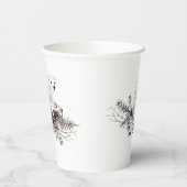 Gobelets En Papier Ours polaire Baby shower d'hiver (Gauche)