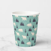 Gobelets En Papier Ours polaires Soirée de Noël (Verso)