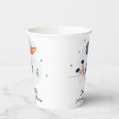 Gobelets En Papier Outer Space Boy 1er Voyage autour du soleil Annive (Gauche)