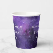 Gobelets En Papier Outer Space Galaxy Party | Kids Astronomy Birthday (Gauche)