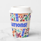 Gobelets En Papier Outils de plomberie, Construction (Verso)