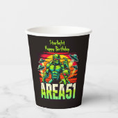 Gobelets En Papier OVNI néon survolent la zone 51 (Recto)