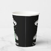 Gobelets En Papier OVNI, OVNI drôle, soucoupe volante, enlèvement d'a (Droite)