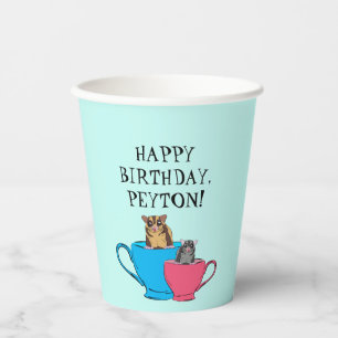Gobelets En Papier Paillettes de sucre dans les tasses à thé Personna