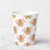 Gobelets En Papier Pain d'épices mignon Homme & Peppermenthe Candy No (Recto)