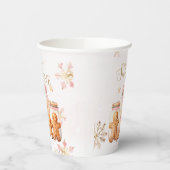 Gobelets En Papier Pain d'épices rose doux Noël Fille Anniversaire (Gauche)