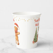 Gobelets En Papier Pain d'épices, sapin de Noël (Droite)