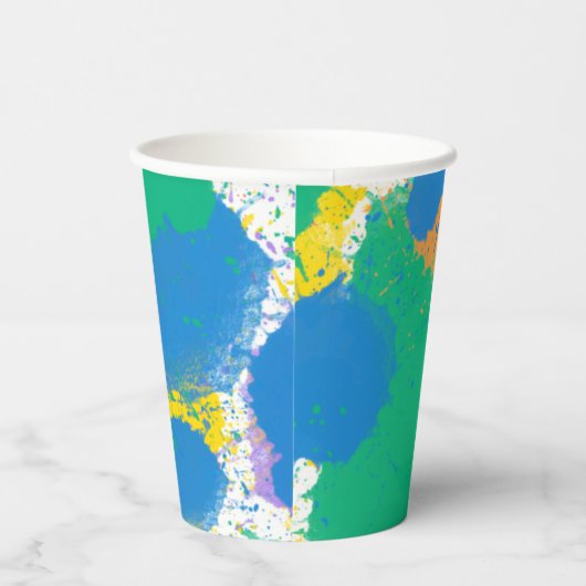 Gobelets En Papier Paint Party Art Party Splatter Cup (Droite)