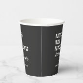 Gobelets En Papier Pairs Bien Divorce Papier Noir Juste Divorcé Parti (Droite)