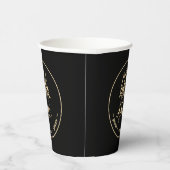 Gobelets En Papier Paix ! Angel Black Gold (Droite)