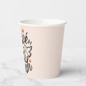 Gobelets En Papier Paix sur Terre Design Floral (Gauche)