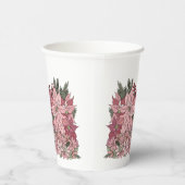 Gobelets En Papier Paix sur Terre Rabbit en Fleurs roses (Droite)