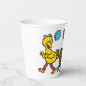 Gobelets En Papier Pal de rue Sésame | Ballons d'anniversaire Coupes  (Recto)