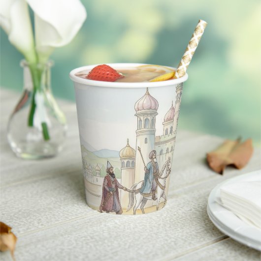 Gobelets En Papier Palais de Pourim | Fête festive (Insitu)