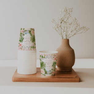 Gobelets En Papier Palm Springs Chic Retro   Baby shower